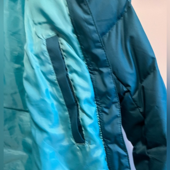 Eddie Bauer Teal Puffer Coat - Picture 4 of 6